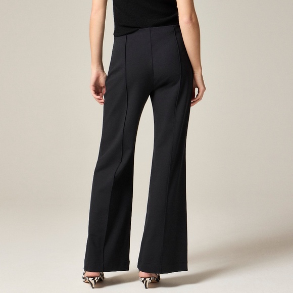 NWT J. Crew Black Wide-leg Pant in Stretch Ponte - S - Picture 7 of 7
